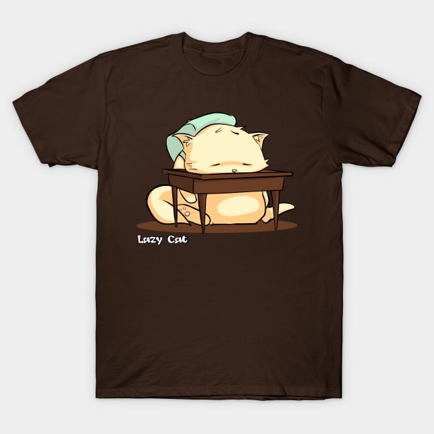 Lazy Cat (School Days 2) T-Shirt by jocampo770